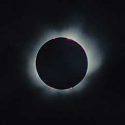 Total Solar Eclipse with Prominences